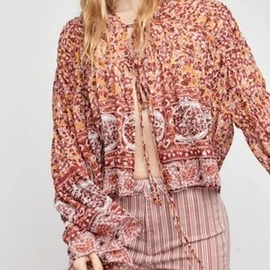 FREE PEOPLE Lorraine tiered mustard combo size M